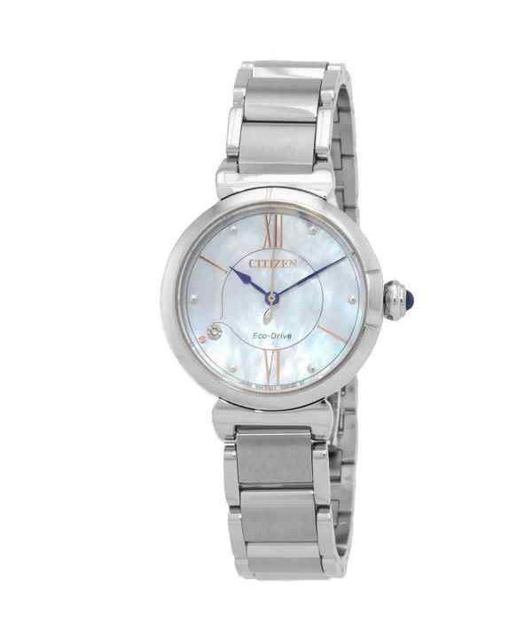 Citizen L Series Diamond Accent Mother Of Pearl Dial Eco-Drive EM1070-83D dameur