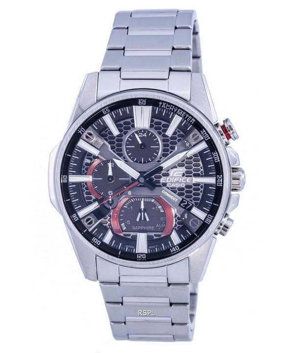 Casio Edifice Mobile Link Analog Solar EQB-1200D-1A EQB1200D-1 100M herreur