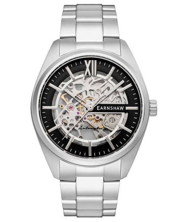 Thomas Earnshaw Smeaton Limited Edition Black Skeleton Dial Automatisk ES-8208-11 herreur