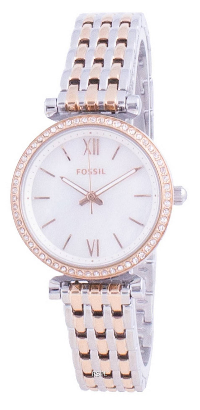 Fossil Carlie Mini Diamond Accents Quartz ES4649 Dameur