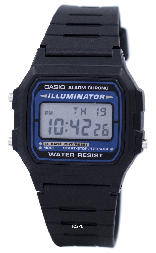 Casio Digital kvarts Alarm Chrono Illuminator F-105W-1ADF F-105W-1 mænds ur