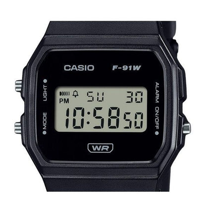 Casio POP digital sort biobaseret harpiksrem Quartz F-91WB-1A unisex ur