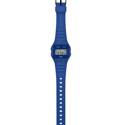 Casio POP digital blå biobaseret harpiksrem Quartz F-91WB-2A1 unisex ur