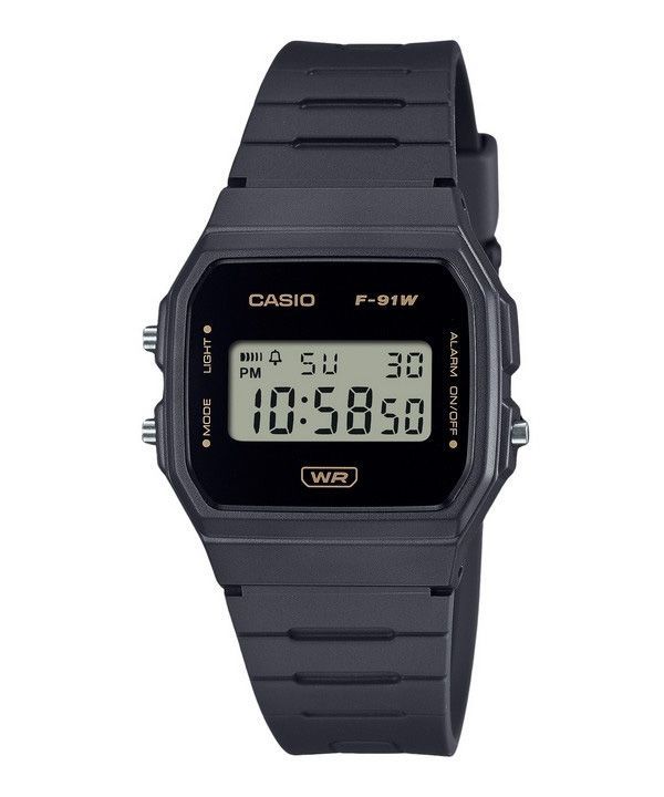 Casio POP digital grå biobaseret harpiksrem Quartz F-91WB-8A unisex ur