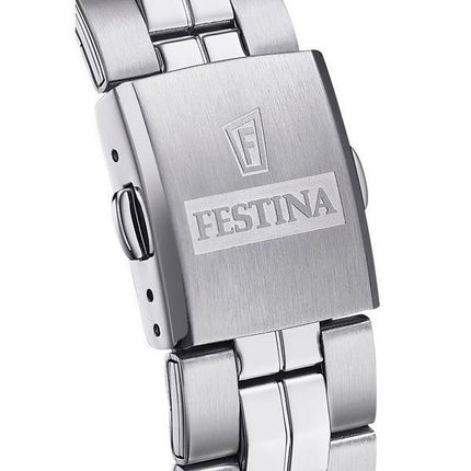 Festina Classics Stainless Steel Black Dial Quartz F20437-4 100M herreur