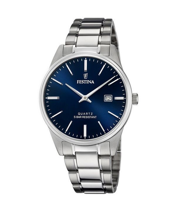 Festina Classics Stainless Steel Blue Dial Quartz F20511-3 herreur