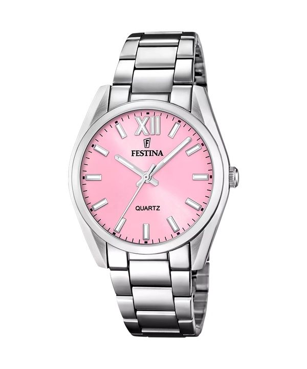 Festina Boyfriend Rustfrit Stål Pink Urskive Quartz F20622-M Dameur