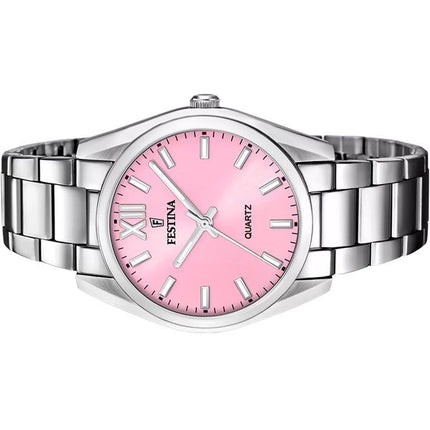 Festina Boyfriend Rustfrit Stål Pink Urskive Quartz F20622-M Dameur