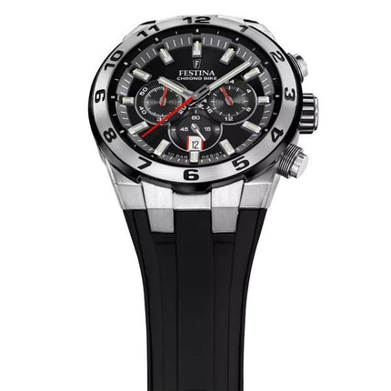 Festina Chrono cykel gummirem Black Dial Quartz F20671-6 100M herreur