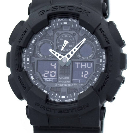 Casio G-Shock militære mat sort GA-100-a1 Herre ur