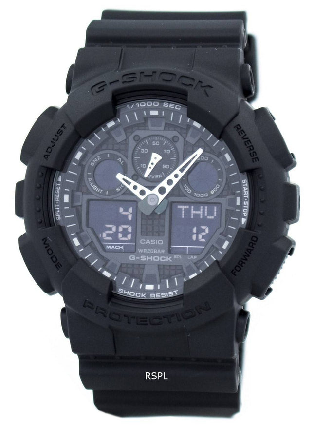 Casio G-Shock militære mat sort GA-100-a1 Herre ur