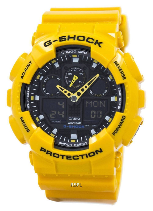 Casio G-Shock GA-100-9ADR GA-100-9A GA-100-9 hastighed indikator Alarm ur