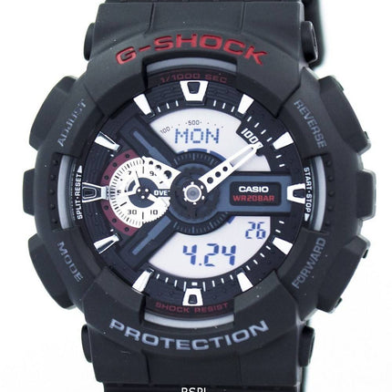 Casio G-Shock World tid Analog Digital GA-110-1A GA110 Herreur