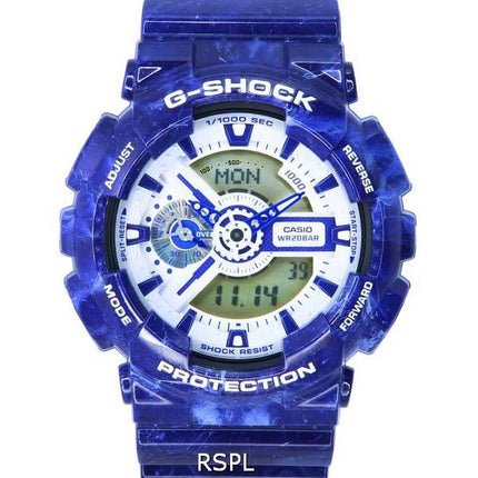 Casio G-Shock Porcelæn Analog Digital Quartz GA-110BWP-2A GA110BWP-2 200M herreur