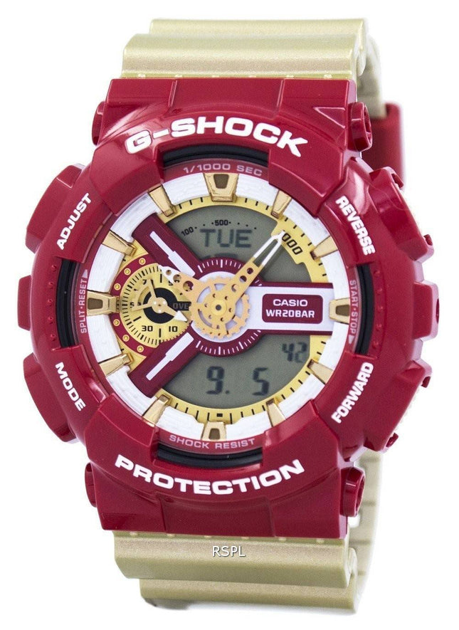 Casio G-Shock Limited Edition Analog Digital fed farve GA-110CS-4A Herreur