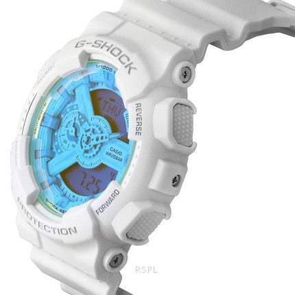 Casio G-Shock Analog Digital Hvid Resin-rem Flerfarvet Urskive Quartz GA-110TL-7A 200M herreur