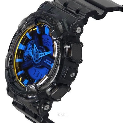 Casio G-Shock Analog Digital Transparent Sort Harpiksrem Flerfarvet Urskive Quartz GA-110TLS-8A 200M herreur