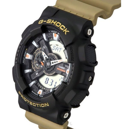 Casio G-Shock Analog Digital Resin Rem Black Dial Quartz GA-110TU-1A5 200M herreur