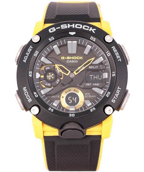 Casio G-Shock Carbon Core Guard Digital Analog Black Dial Quartz GA-2000-1A9 GA2000-1 200M herreur