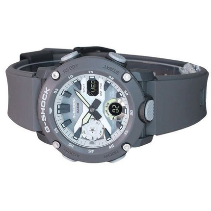 Casio G-Shock Hidden Glow Series Analog Digital Resin Rem Grå Urskive Quartz GA-2000HD-8A 200M herreur