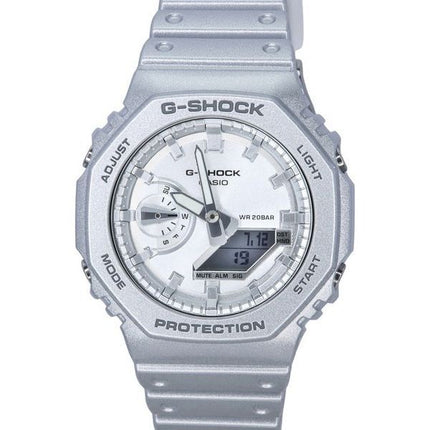 Casio G-Shock Analog Digital Retrofuture Series Metallic Silver Quartz GA-2100FF-8A 200M herreur