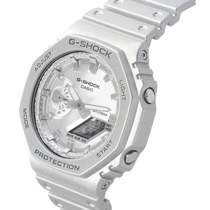 Casio G-Shock Analog Digital Retrofuture Series Metallic Silver Quartz GA-2100FF-8A 200M herreur