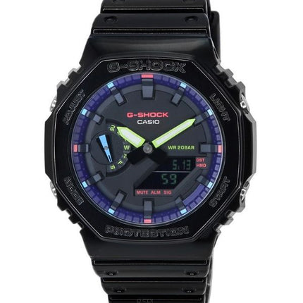 Casio G-Shock Virtual Rainbow Analog Digital Quartz GA-2100RGB-1A GA2100RGB-1 200M herreur