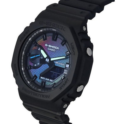 Casio G-Shock Analog Digital Bio-baseret harpiksrem Flerfarvet Urskive Quartz GA-2100RW-1A 200M herreur