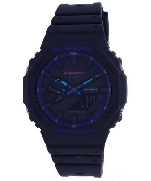 Casio G-Shock Analog Digital Black Dial Quartz GA-2100VB-1A GA2100VB-1 200M herreur