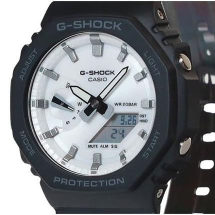 Casio G-Shock Analog Digital Bio-baseret Resin Rem Hvid Urskive Quartz GA-2100WD-1A 200M herreur