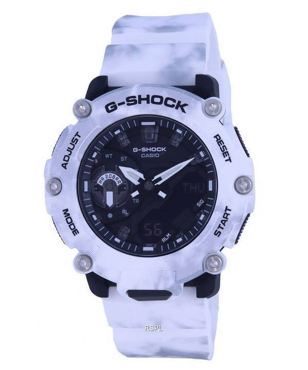 Casio G-Shock Grunge Snow Camouflage Analog Digital Quartz GA-2200GC-7A GA2200GC-7 200M herreur