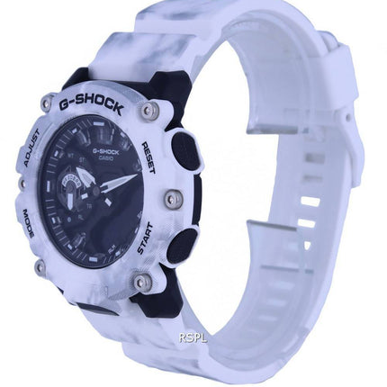 Casio G-Shock Grunge Snow Camouflage Analog Digital Quartz GA-2200GC-7A GA2200GC-7 200M herreur