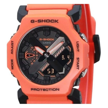 Casio G-Shock Analog Digital Bio-baseret Orange Resin Rem Sort Urskive Quartz GA-2300FL-4A 200M herreur