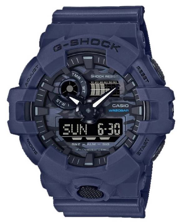 Casio G-Shock Analog Digital Camouflage Urskive Quartz GA-700CA-2A GA700CA-2 200M herreur