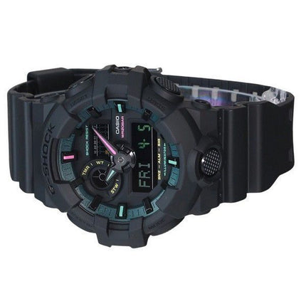 Casio G-Shock Analog Digital Multi Fluorescent Accents Series Resin Rem Black Dial Quartz GA-700MF-1A 200M herreur