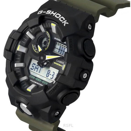 Casio G-Shock Analog Digital Resin Rem Black Dial Quartz GA-710TU-1A3 200M herreur