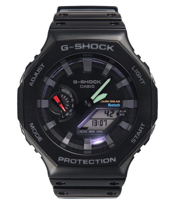 Casio G-Shock Analog Digital Mobile Link Sort Resin Strap Tough Solar Power GA-B2100-1A 200M herreur