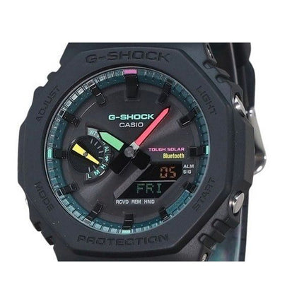 Casio G-Shock Analog Digital Smartphone Link Multi Fluorescent Accents Series Tough Solar GA-B2100MF-1A 200M herreur