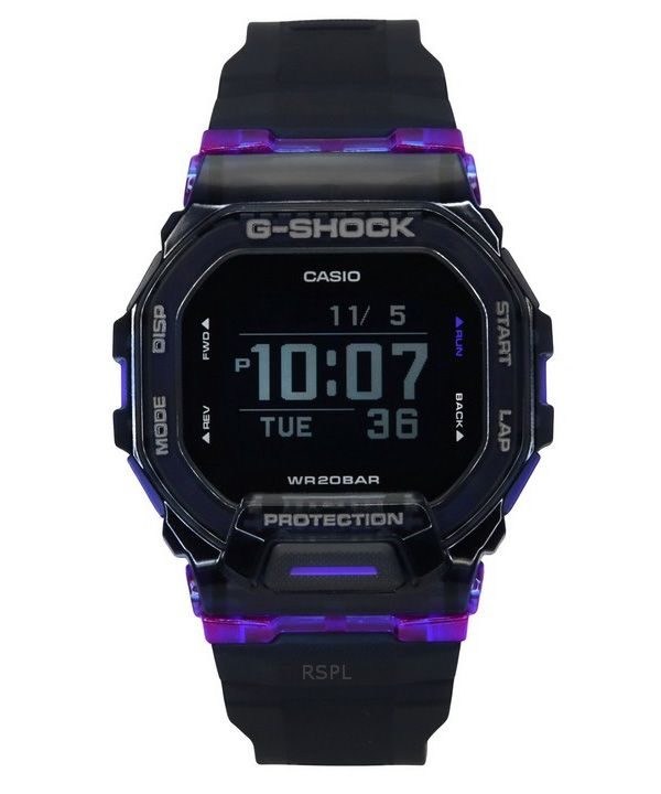 Casio G-Shock G-Squad Digital Smartphone Link Resin Rem Quartz GBD-200SM-1A6 200M herreur