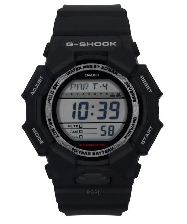 Casio G-Shock digital biobaseret sort harpiksrem Sort skive Quartz GD-010-1 200M herreur