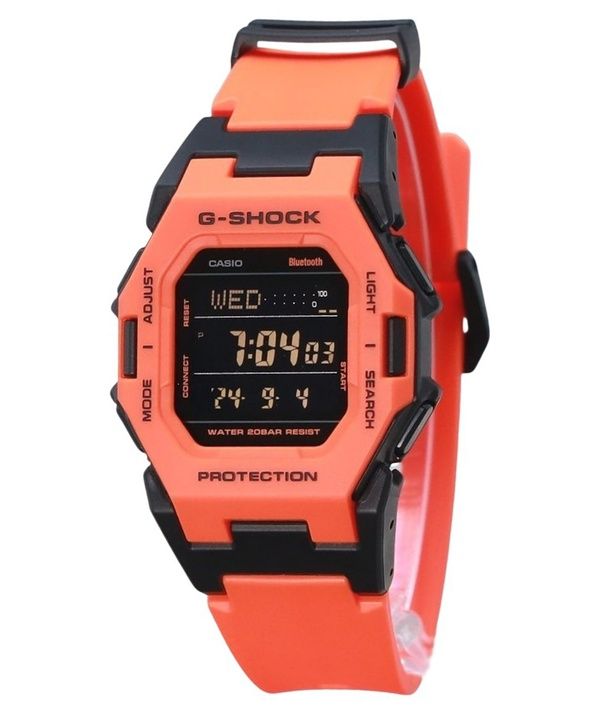 Casio G-Shock Digital Smartphone Link Bio-baseret Orange Resin Rem Quartz GD-B500FL-4 200M herreur