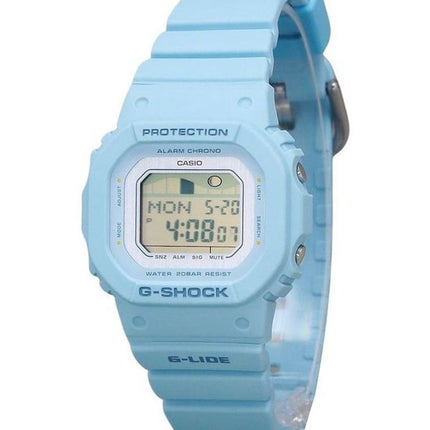 Casio G-Shock G-Lide digital lyseblå biobaseret harpiksrem Quartz GLX-S5600-2 200M dameur