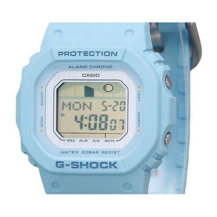 Casio G-Shock G-Lide digital lyseblå biobaseret harpiksrem Quartz GLX-S5600-2 200M dameur