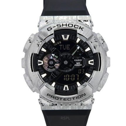 Casio G-Shock G-Steel Analog Digital Grunge Camouflage Resin Rem Black Dial Quartz GM-110GC-1A 200M herreur