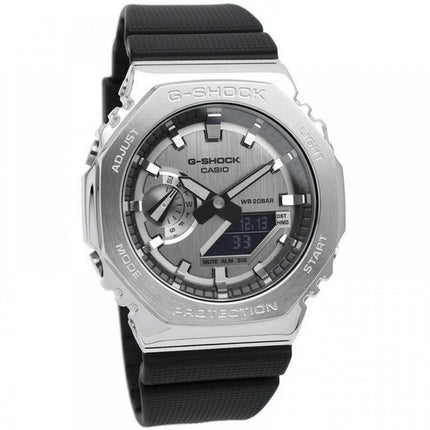 Casio G-Shock metalbeklædt analog digital harpiksrem GM-2100-1A GM2100-1 200M herreur