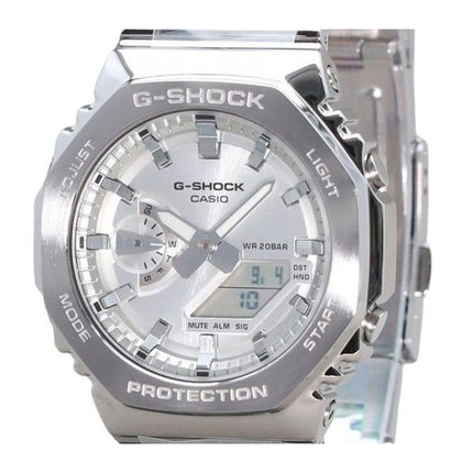 Casio G-Shock G-Steel Analog Digital Silver Dial Quartz GM-2110D-7A 200M herreur