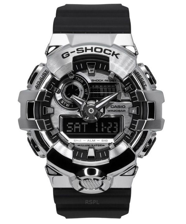 Casio G-Shock G-Steel Analog Digital Resin-rem Silver Dial Quartz GM-700-1A 200M herreur