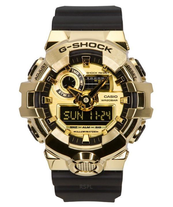 Casio G-Shock G-Steel Analog Digital Resin-rem Guldskive Quartz GM-700G-9A 200M herreur