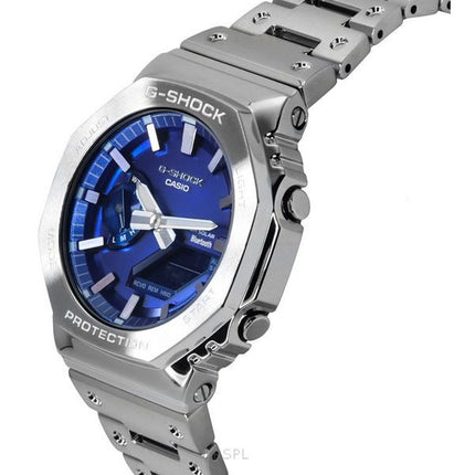 Casio G-Shock Analog Digital Full Metal Smartphone Link Blue Dial Solar GM-B2100AD-2A 200M herreur