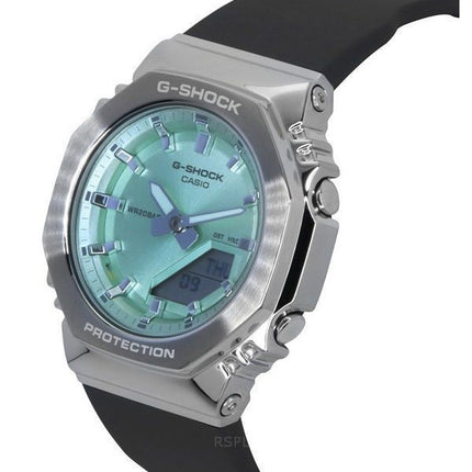 Casio G-Shock analog digital biobaseret harpiksrem lysegrøn urskive Quartz GM-S2110-3A 200M dameur